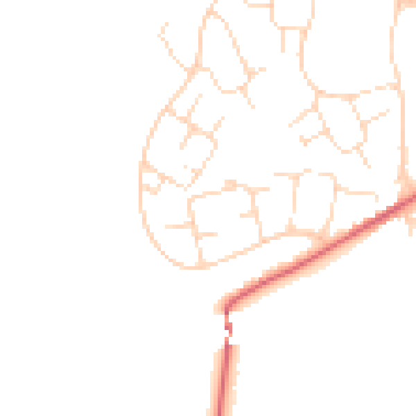 Daytime road noise heatmap for SK13 0BQ