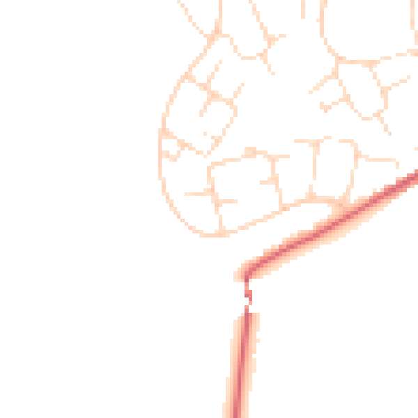 Daytime road noise heatmap for SK13 0BW