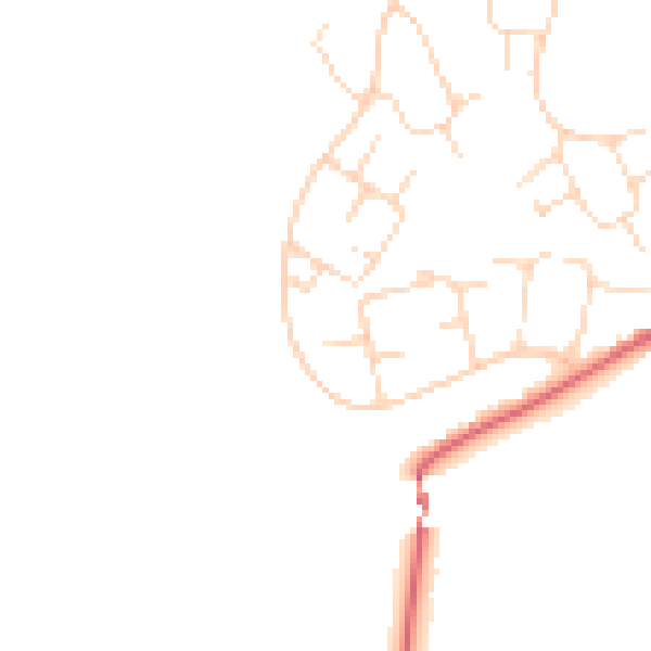 Daytime road noise heatmap for SK13 0BX