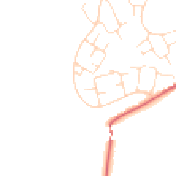 Daytime road noise heatmap for SK13 0BY