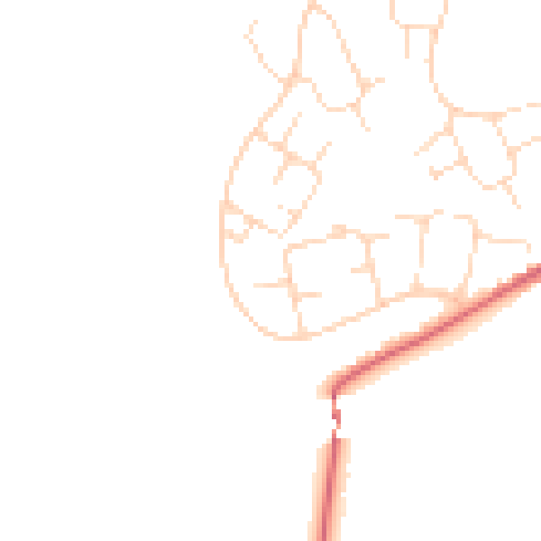 Daytime road noise heatmap for SK13 0BZ