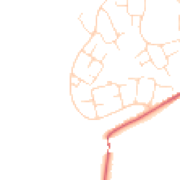 Daytime road noise heatmap for SK13 0DA