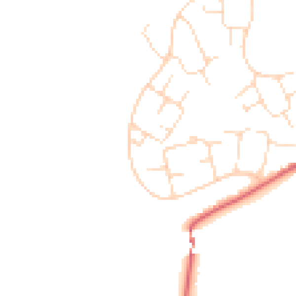 Daytime road noise heatmap for SK13 0DD