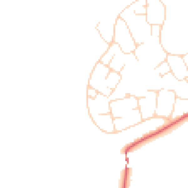 Daytime road noise heatmap for SK13 0DE