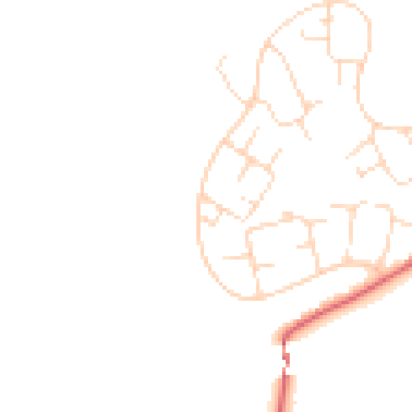 Daytime road noise heatmap for SK13 0DF