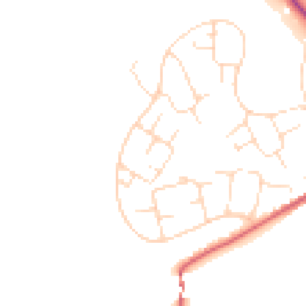 Daytime road noise heatmap for SK13 0DH