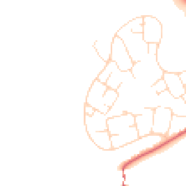 Daytime road noise heatmap for SK13 0DP