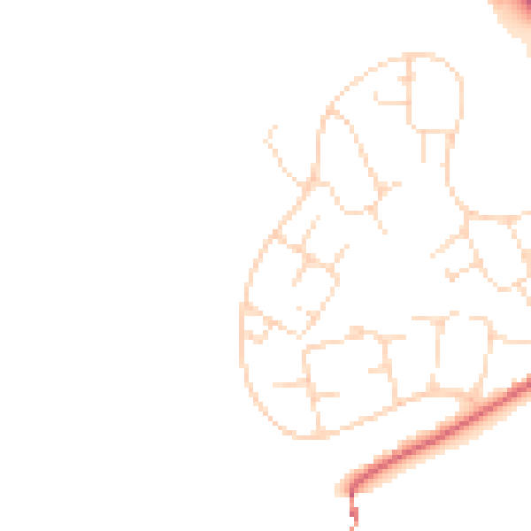 Daytime road noise heatmap for SK13 0DR