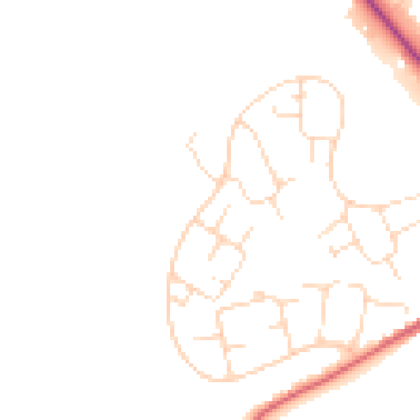 Daytime road noise heatmap for SK13 0EP