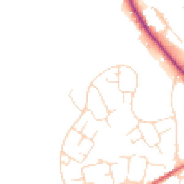 Daytime road noise heatmap for SK13 0JG