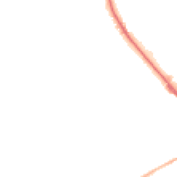Night-time road noise heatmap for SK13 0JP