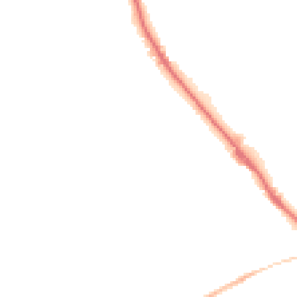 Night-time road noise heatmap for SK13 0LH