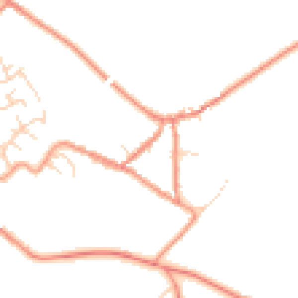 Daytime road noise heatmap for SK13 1EF