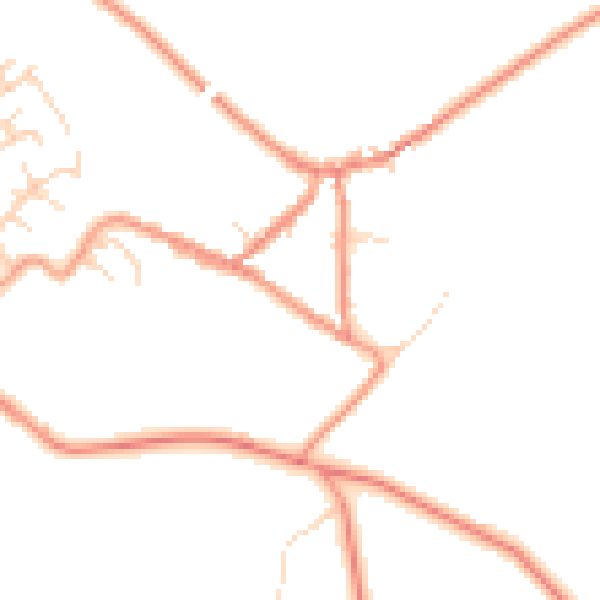 Daytime road noise heatmap for SK13 1EJ