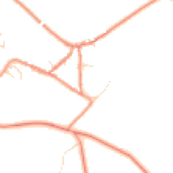 Daytime road noise heatmap for SK13 1EN
