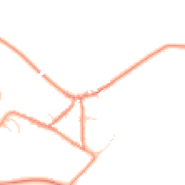 Daytime road noise heatmap for SK13 1ET