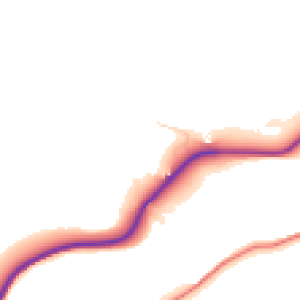 Daytime road noise heatmap for SK13 1HZ