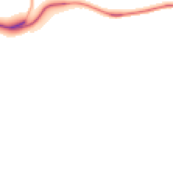 Daytime road noise heatmap for SK13 1JA