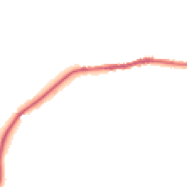 Night-time road noise heatmap for SK13 1LU