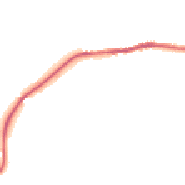 Night-time road noise heatmap for SK13 1LY
