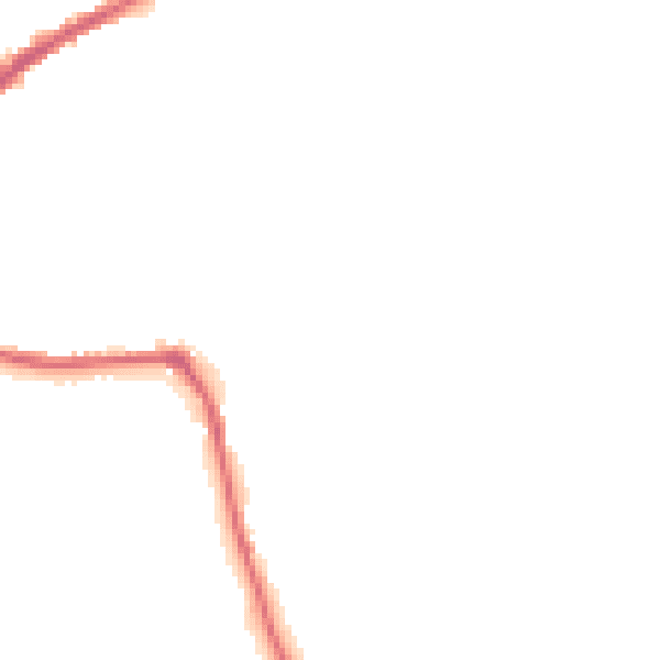 Night-time road noise heatmap for SK13 1QA