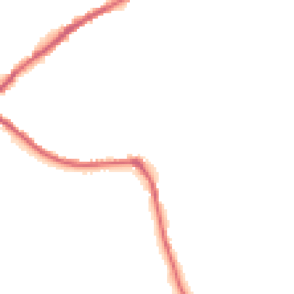 Night-time road noise heatmap for SK13 2NR