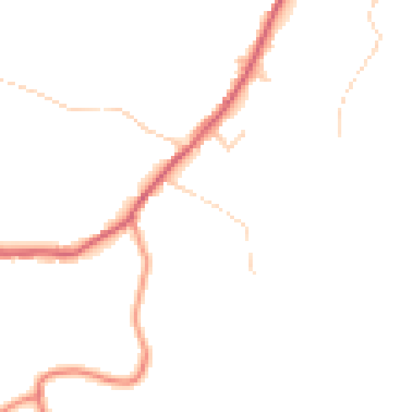 Daytime road noise heatmap for SK13 5DG
