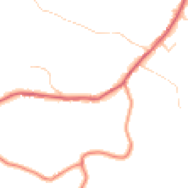 Daytime road noise heatmap for SK13 5DH