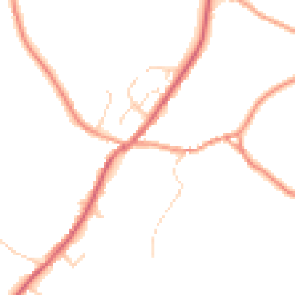 Daytime road noise heatmap for SK13 5HA