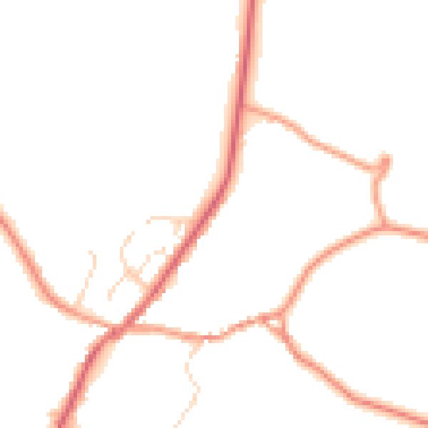 Daytime road noise heatmap for SK13 5HB