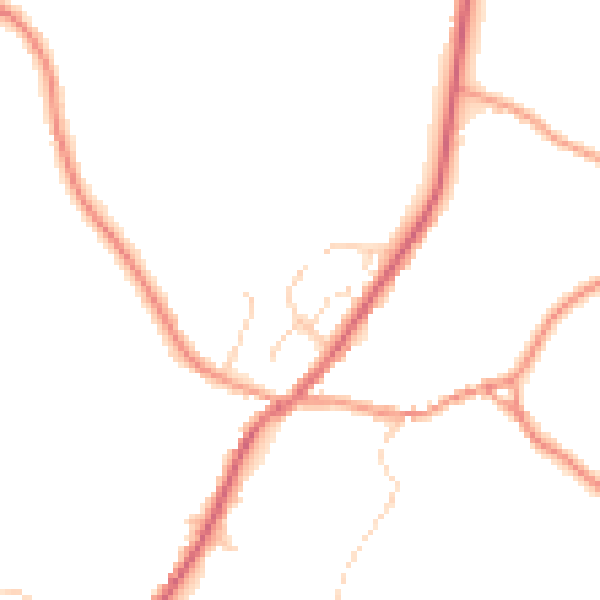 Daytime road noise heatmap for SK13 5HD