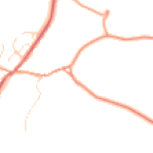 Daytime road noise heatmap for SK13 5HH