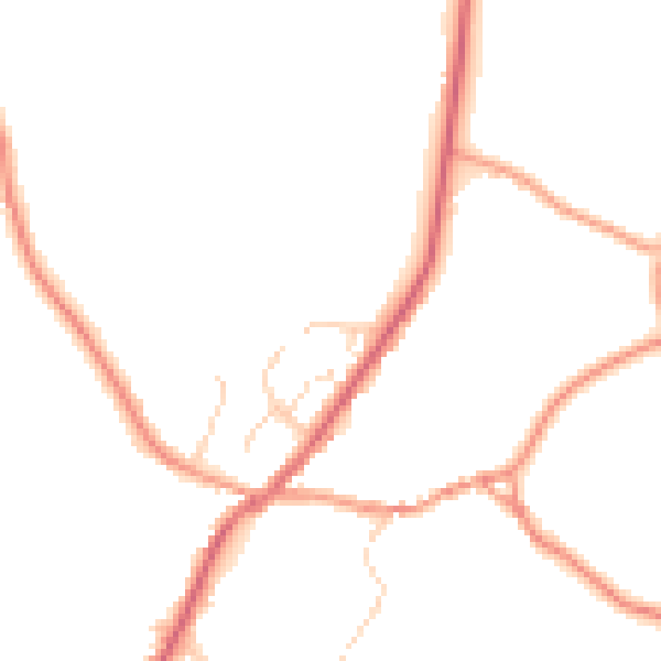 Daytime road noise heatmap for SK13 5HP