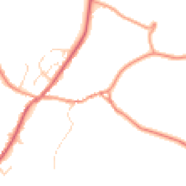 Daytime road noise heatmap for SK13 5HQ