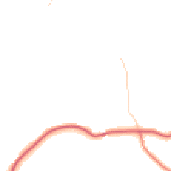 Daytime road noise heatmap for SK13 5RT