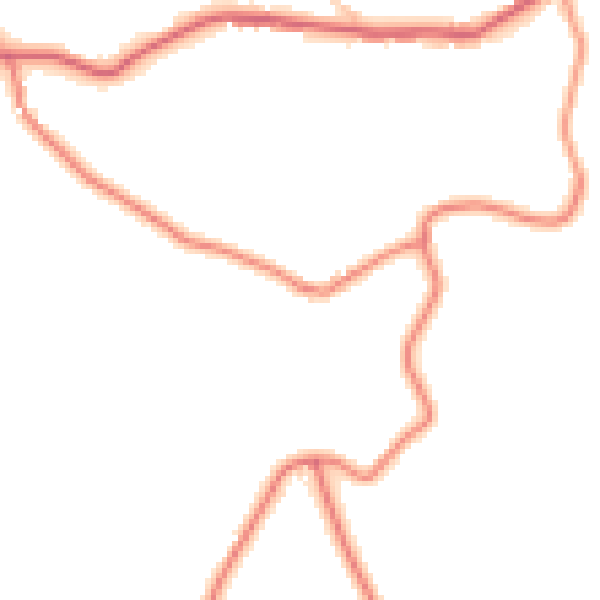 Daytime road noise heatmap for SK13 5SA