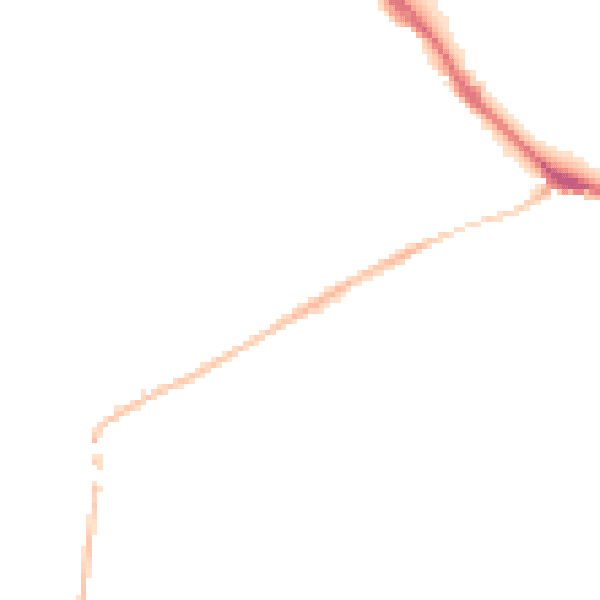 Night-time road noise heatmap for SK13 6EJ