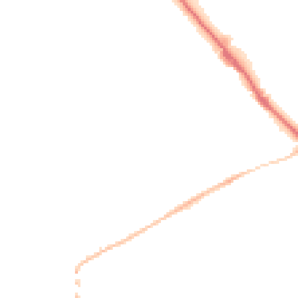 Night-time road noise heatmap for SK13 6HT