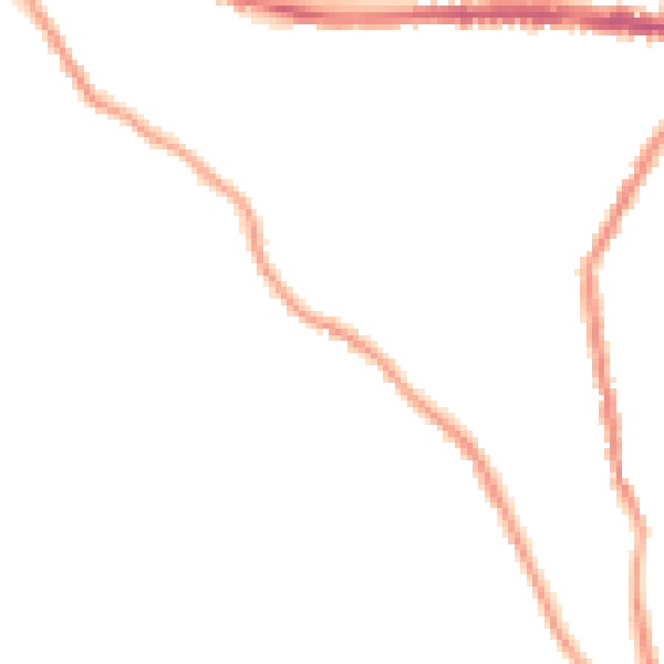 Night-time road noise heatmap for SK13 6LL