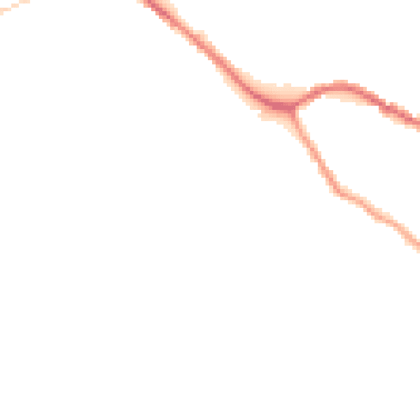 Night-time road noise heatmap for SK13 6NP