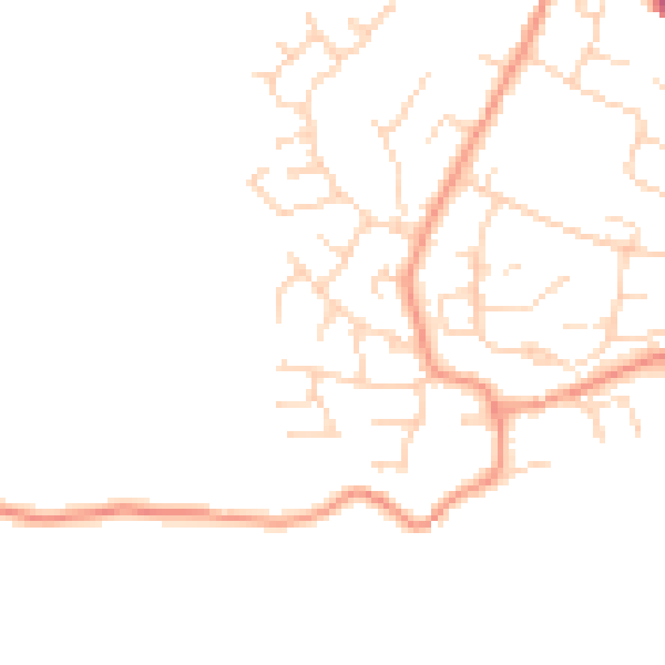 Daytime road noise heatmap for SK13 6XS