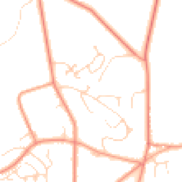 Daytime road noise heatmap for SK13 7BG