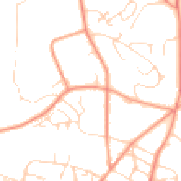 Daytime road noise heatmap for SK13 7DS