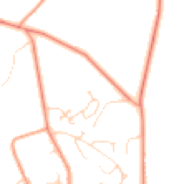 Daytime road noise heatmap for SK13 7EJ