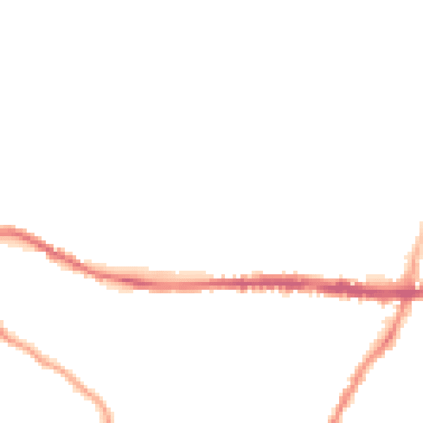 Night-time road noise heatmap for SK13 7ES