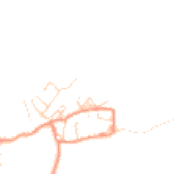 Daytime road noise heatmap for SK13 7ST