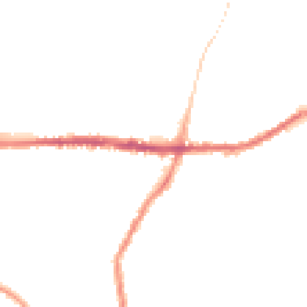 Night-time road noise heatmap for SK13 8AX