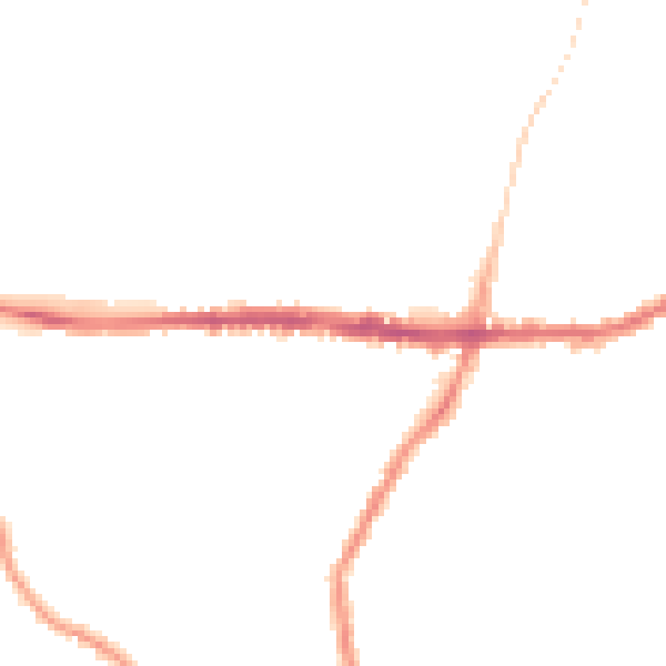 Night-time road noise heatmap for SK13 8AZ
