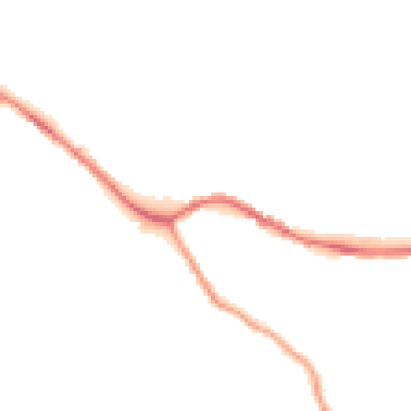 Night-time road noise heatmap for SK13 8EP