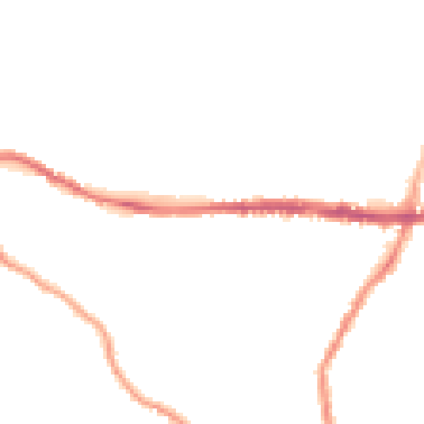 Night-time road noise heatmap for SK13 8HJ